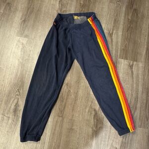 Aviator Nation classic 5 stripe navy/classic sweatpants- size small